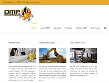 Tablet Screenshot of dmpconstruction.ca